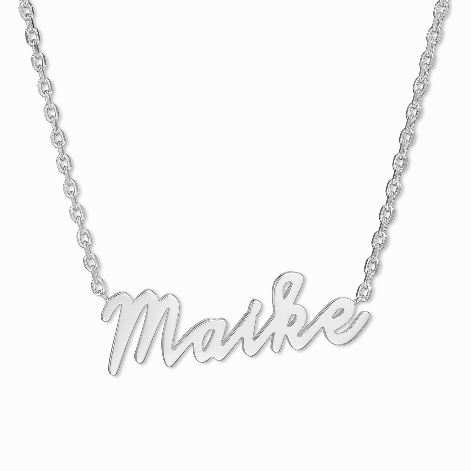 Namensketten 925 Silber Rhodiniert