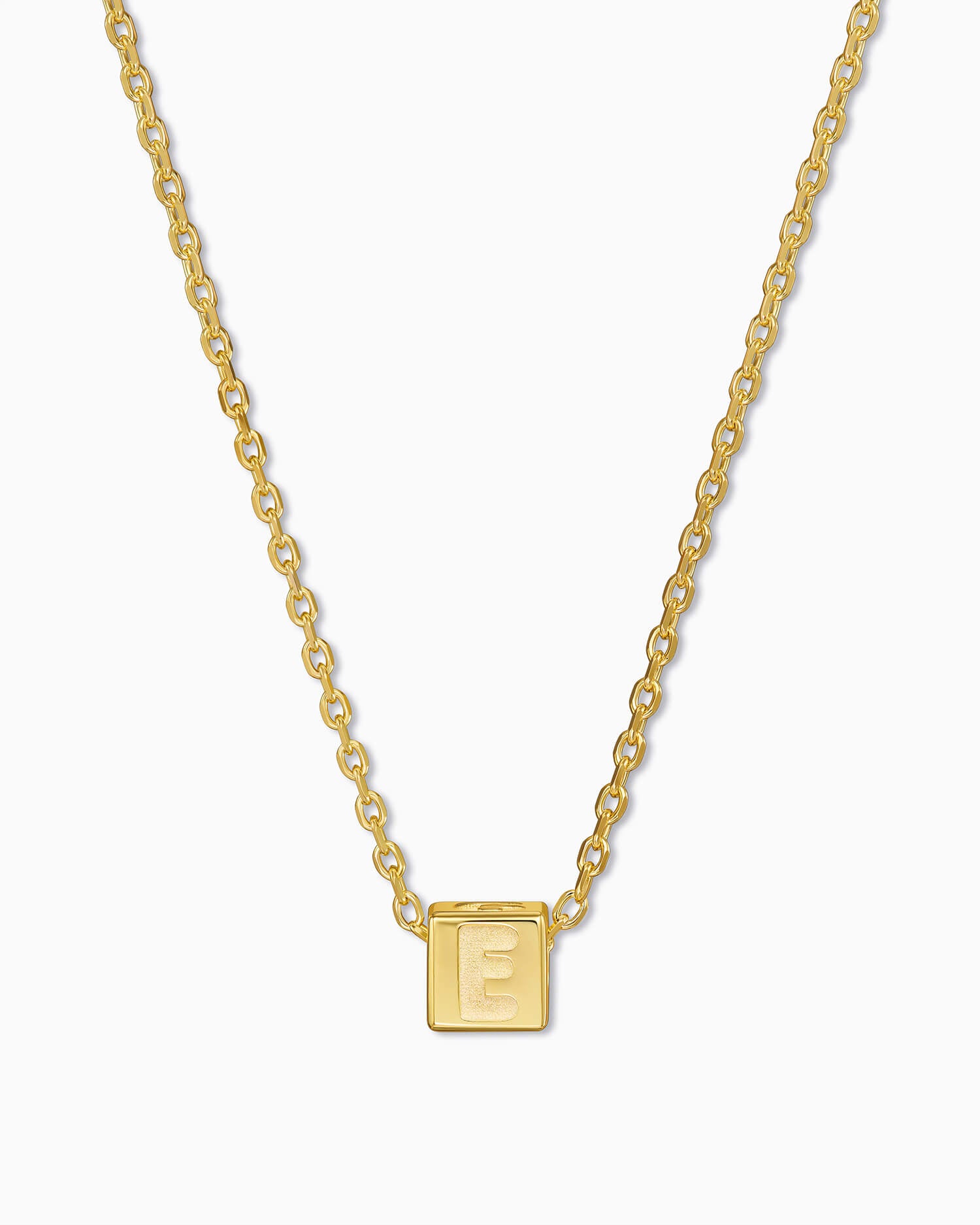 Cube Letter Necklace