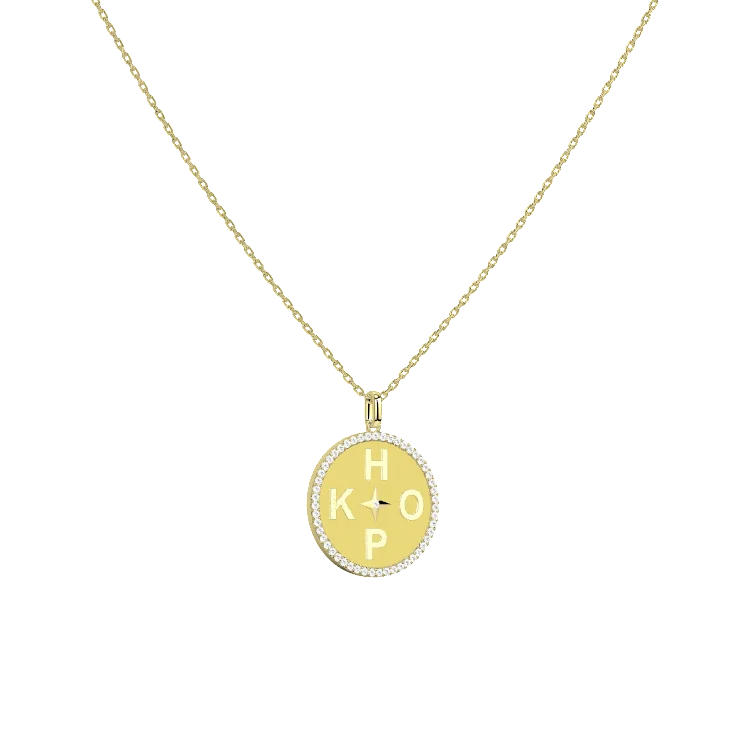 Letter Chain Initials Relief Round