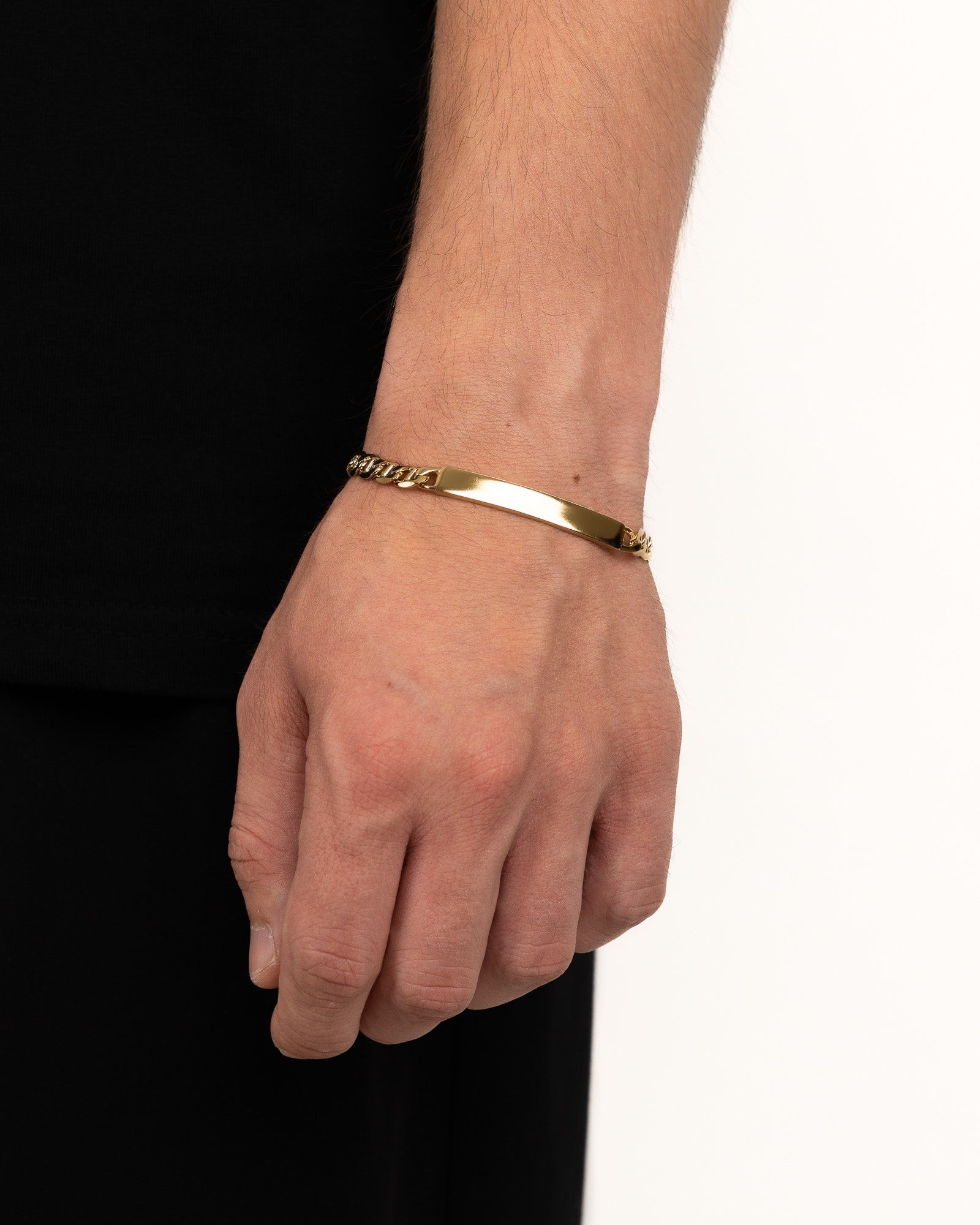 Gravurarmband Gravurplatte Tigerauge ID-Armband