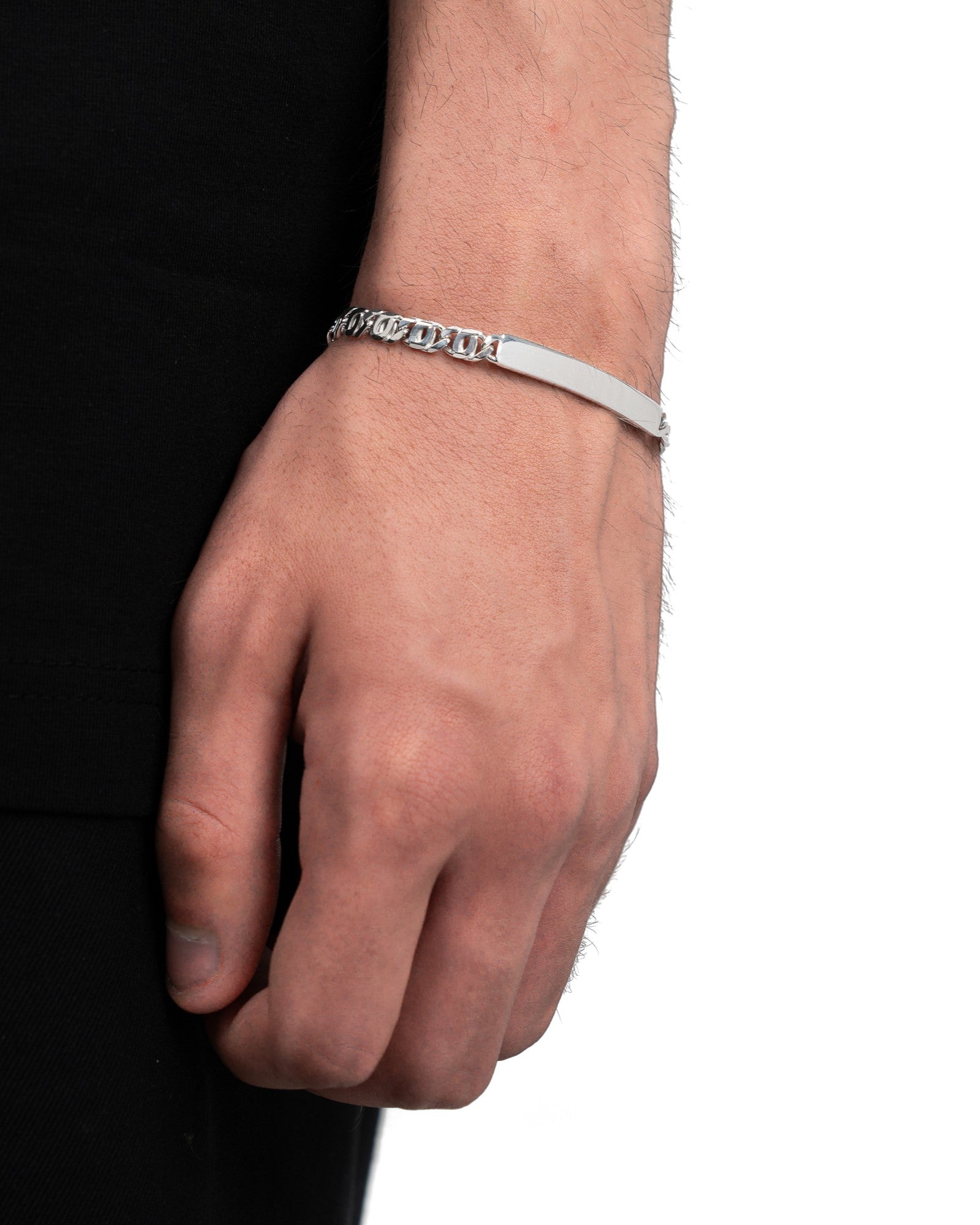 Gravurarmband Gravurplatte Tigerauge ID-Armband