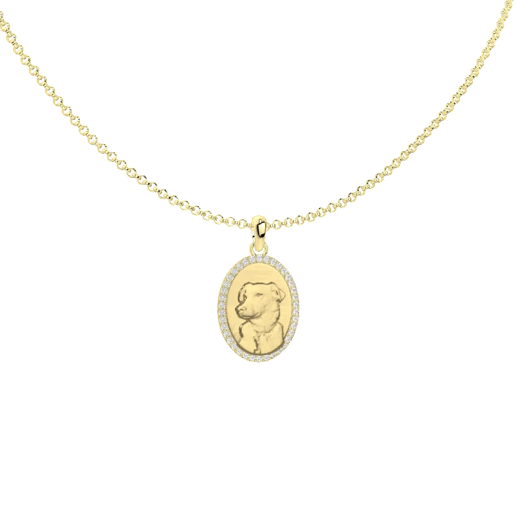Animal Portrait Uploud Necklace Relief