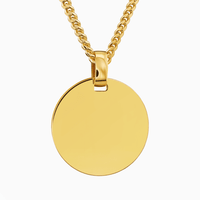 Round pendant necklaces for men