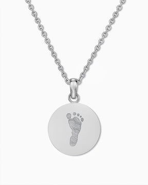 Ketting met gegraveerde plaatjes, rond, 16 mm