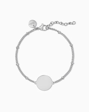 Graveerarmband graveerplaatje rond