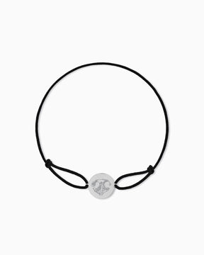 Nasenabdruck Gravurarmband Gravurplatte Stoffarmband Rund