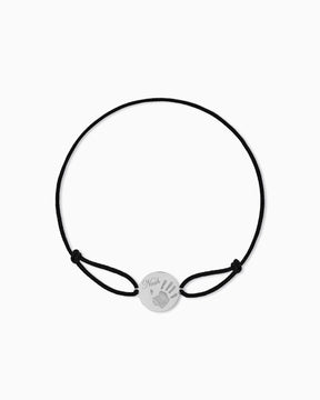 Handabdruck Gravurarmband Gravurplatte Stoffarmband Rund