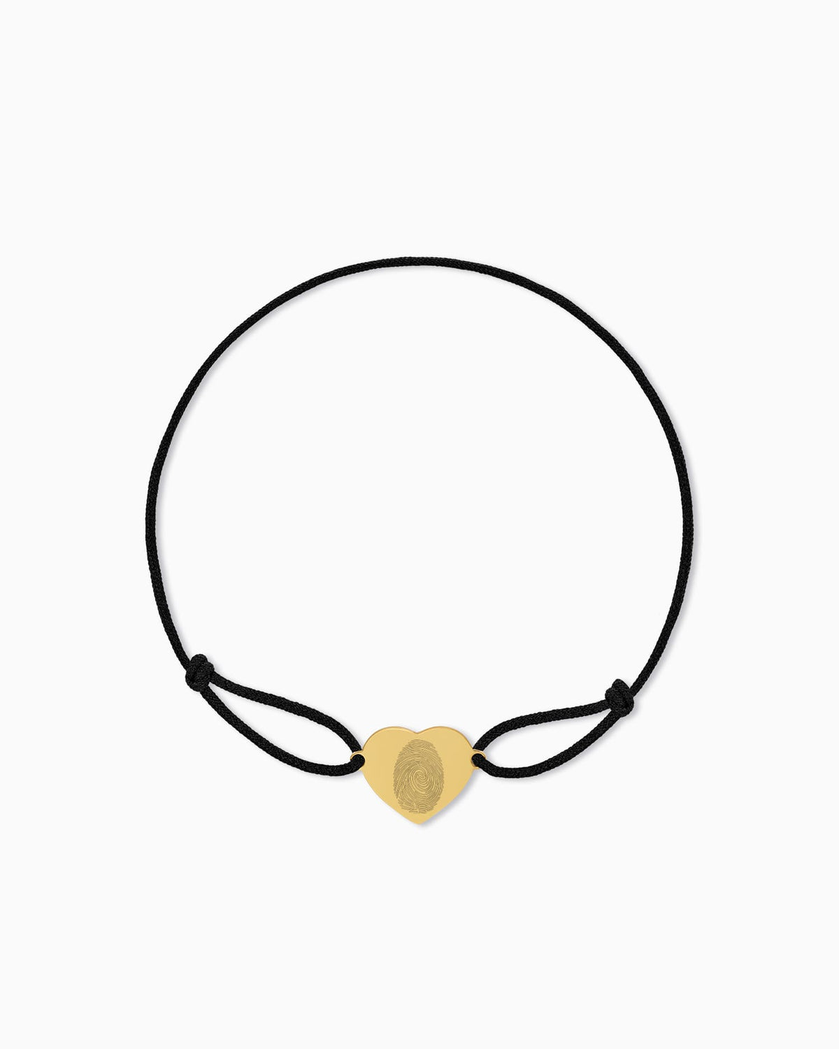 Fingerabdruck Gravurarmband Gravurplatte Stoffarmband Herz