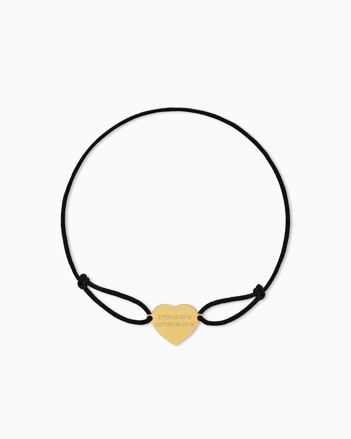 Koordinaten Gravurarmband Gravurplatte Stoffarmband Herz