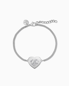 Nasenabdruck Gravurarmband Gravurplatte Herz