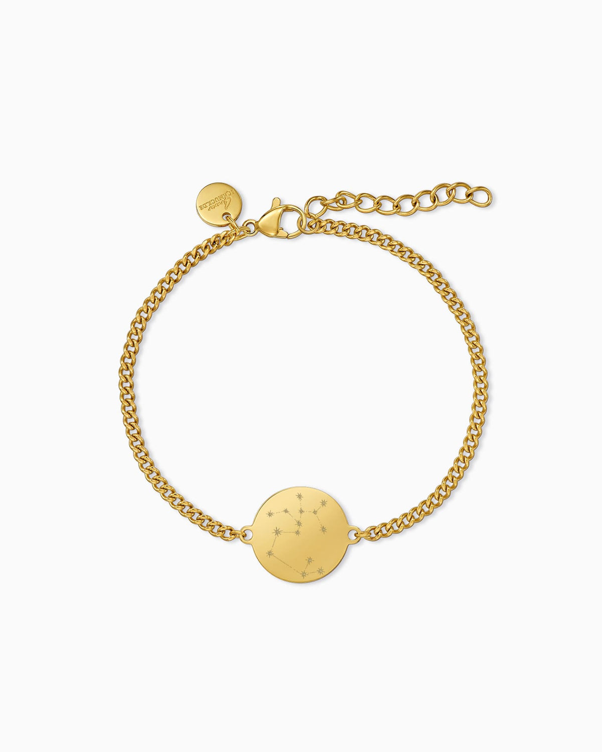 Sternzeichen Gravurarmband Gravurplatte Rund