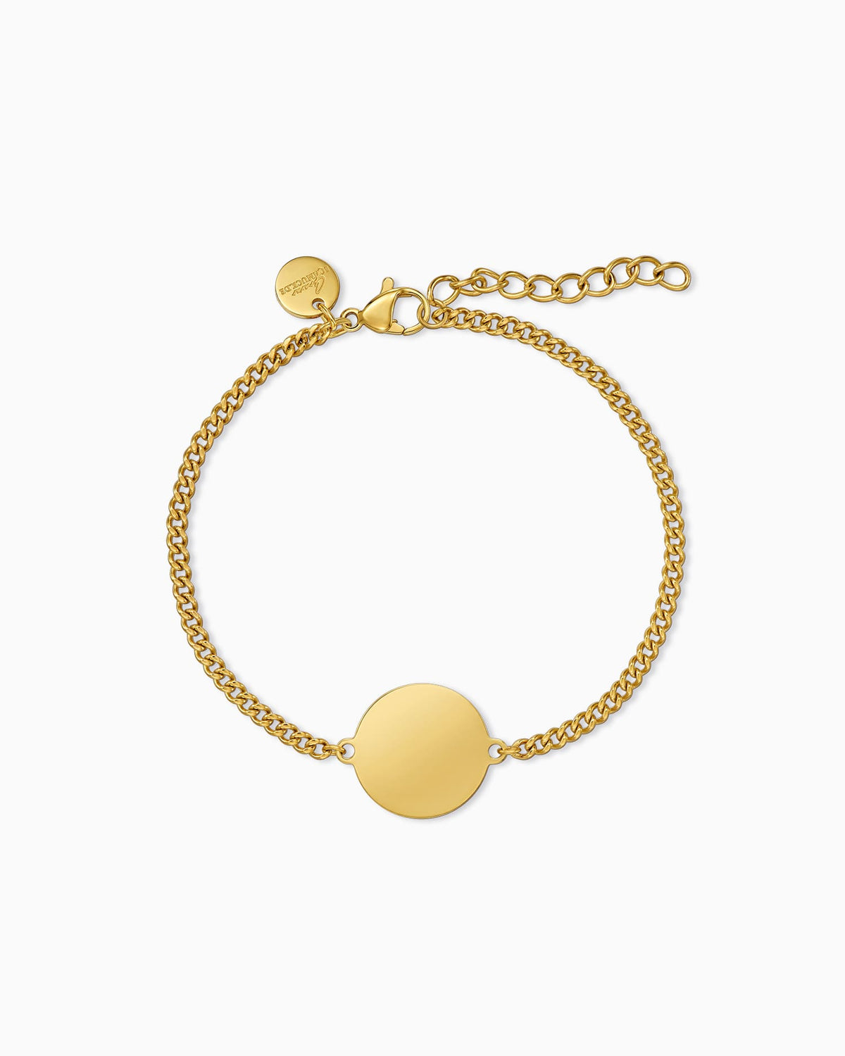 Gravurarmband Gravurplatte Rund
