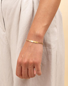 Gravurarmband Gravurplatte