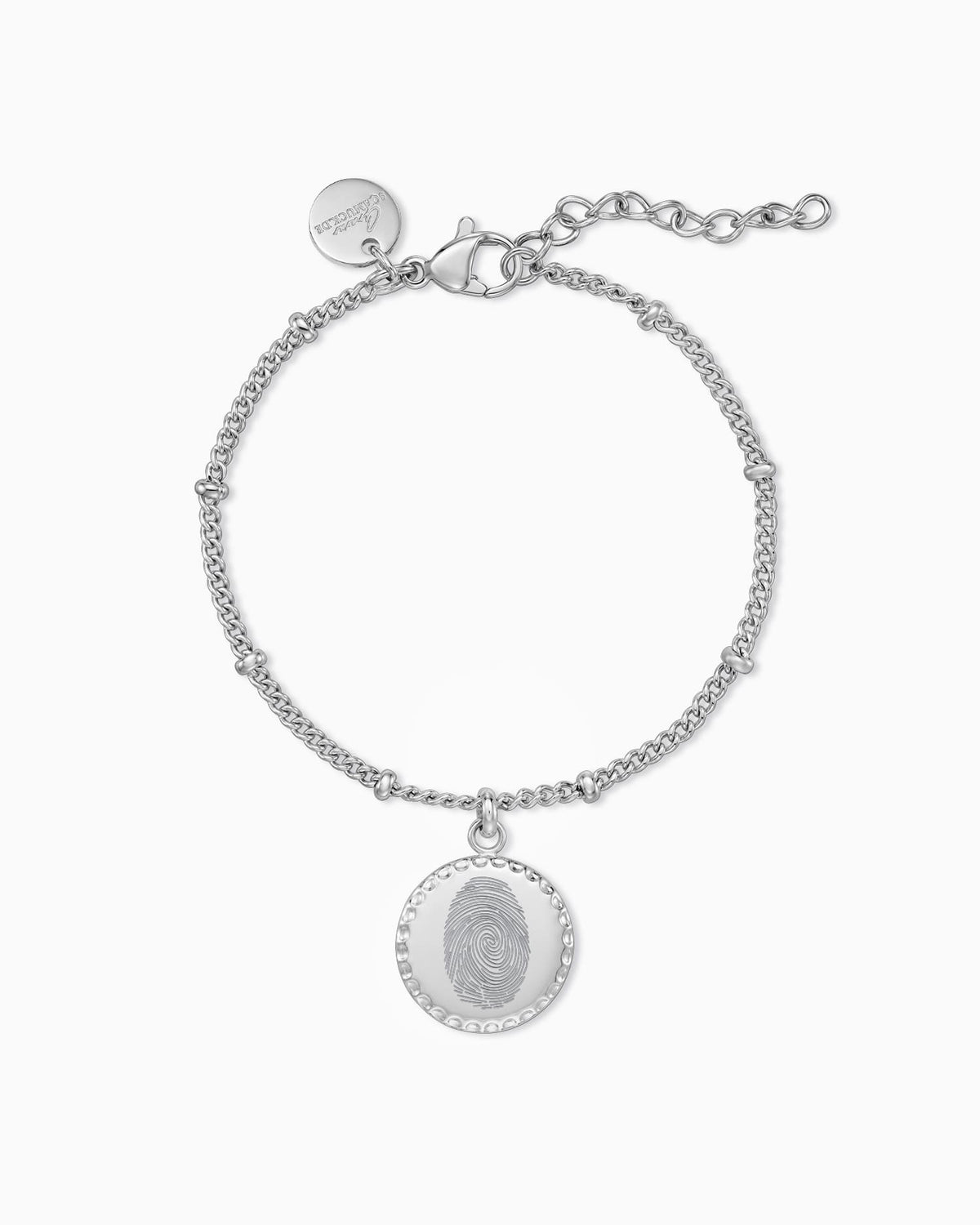 Fingerabdruck Gravurarmband Gravurplatte Rund