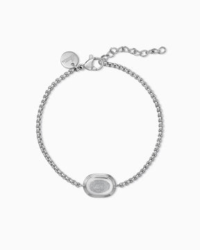 Fingerabdruck Gravurarmband Gravurplatte Oval