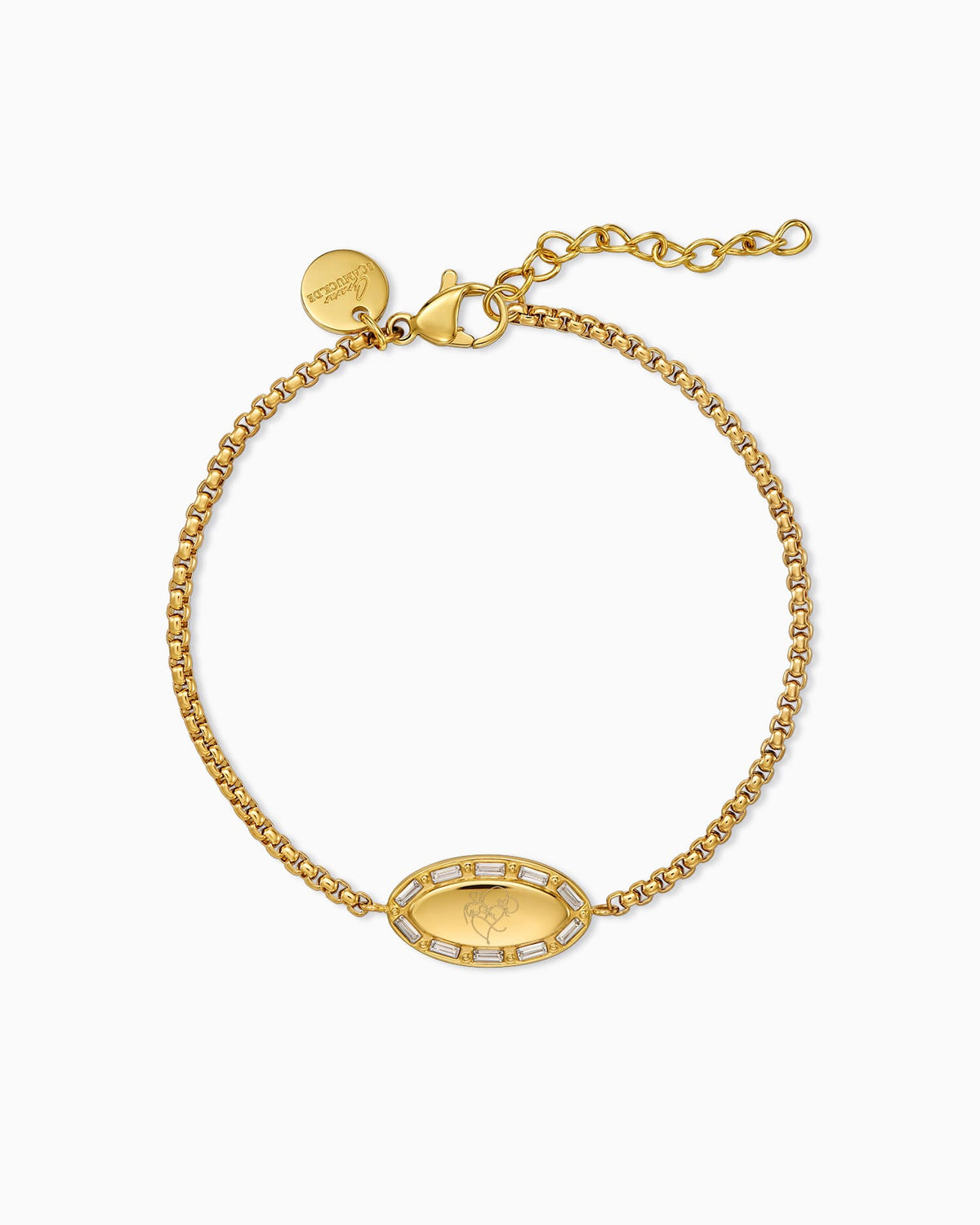 Bild/Grafik Upload Gravurarmband Gravurplatte Oval Zirkonia