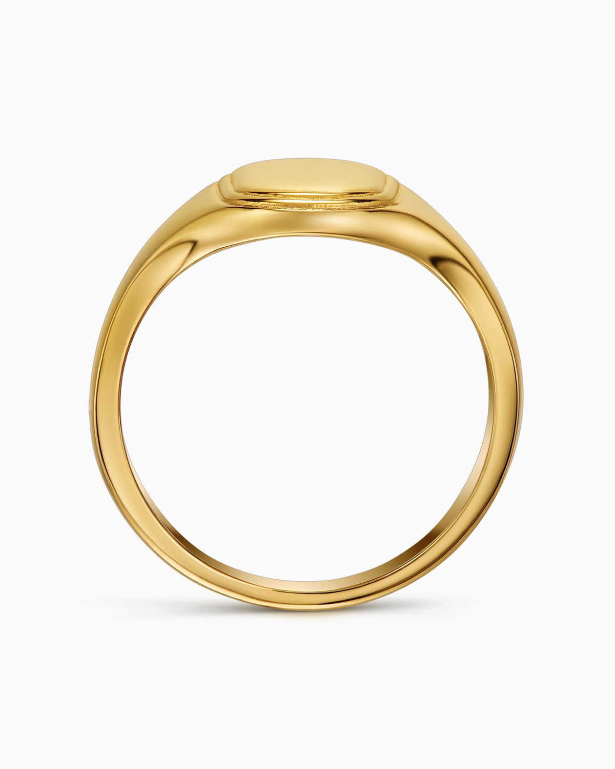 Geburtsblume Gravurring Goldring Oval