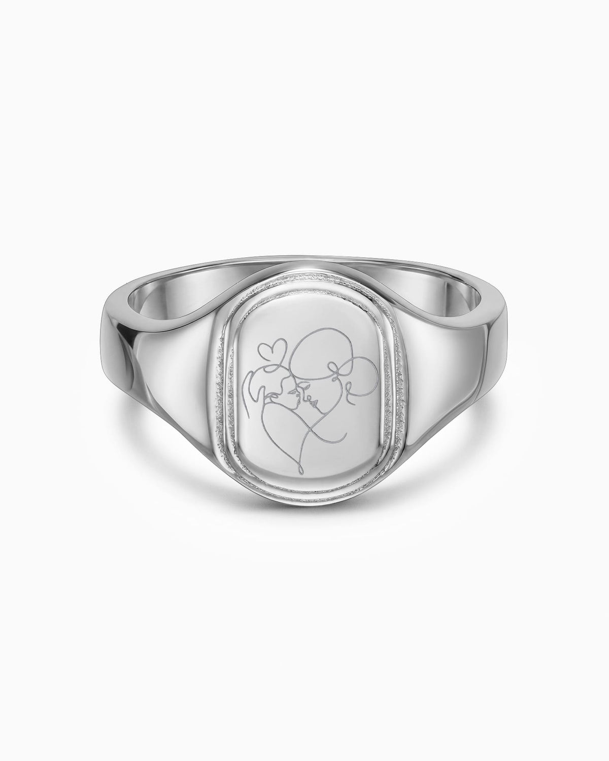 Bild/Grafik Upload Gravurring Silberring Oval
