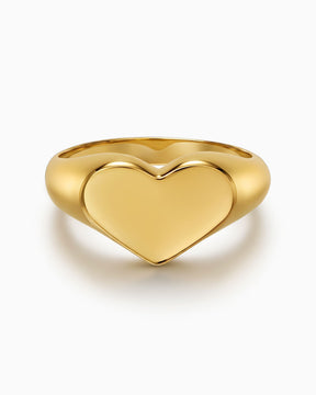 Gravurring Herz Goldring