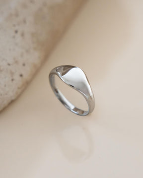 Nasenabdruck Gravurring Damen Silberring