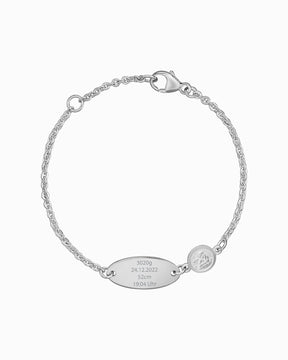 Geburtsdaten Gravurarmband Gravurplatte Schutzengel