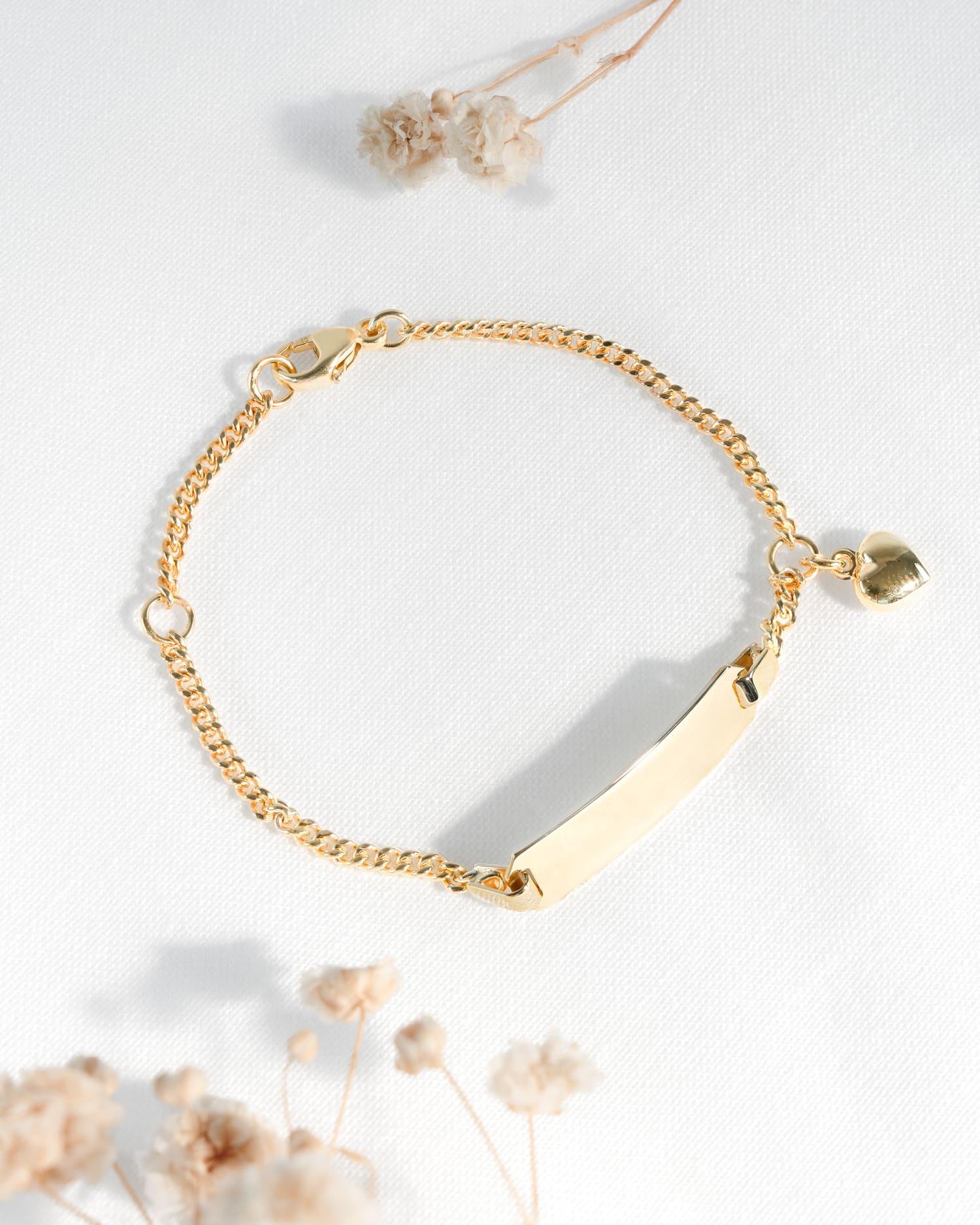 Gravurarmband Gravurplatte Herz