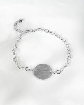 Nasenabdruck Gravurarmband Gravurplatte Rund