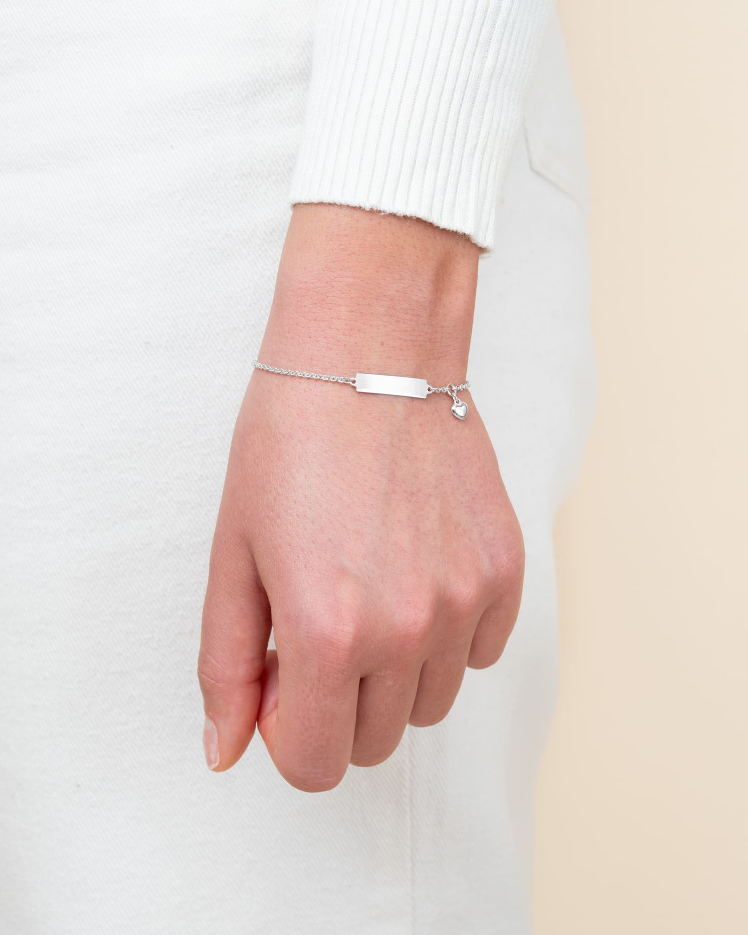 Gravurarmband Gravurplatte Herz