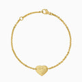 Handafdruk graveerarmband graveerplaatje hart
