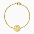 Geburtsblume Gravurarmband Gravurplatte Rund