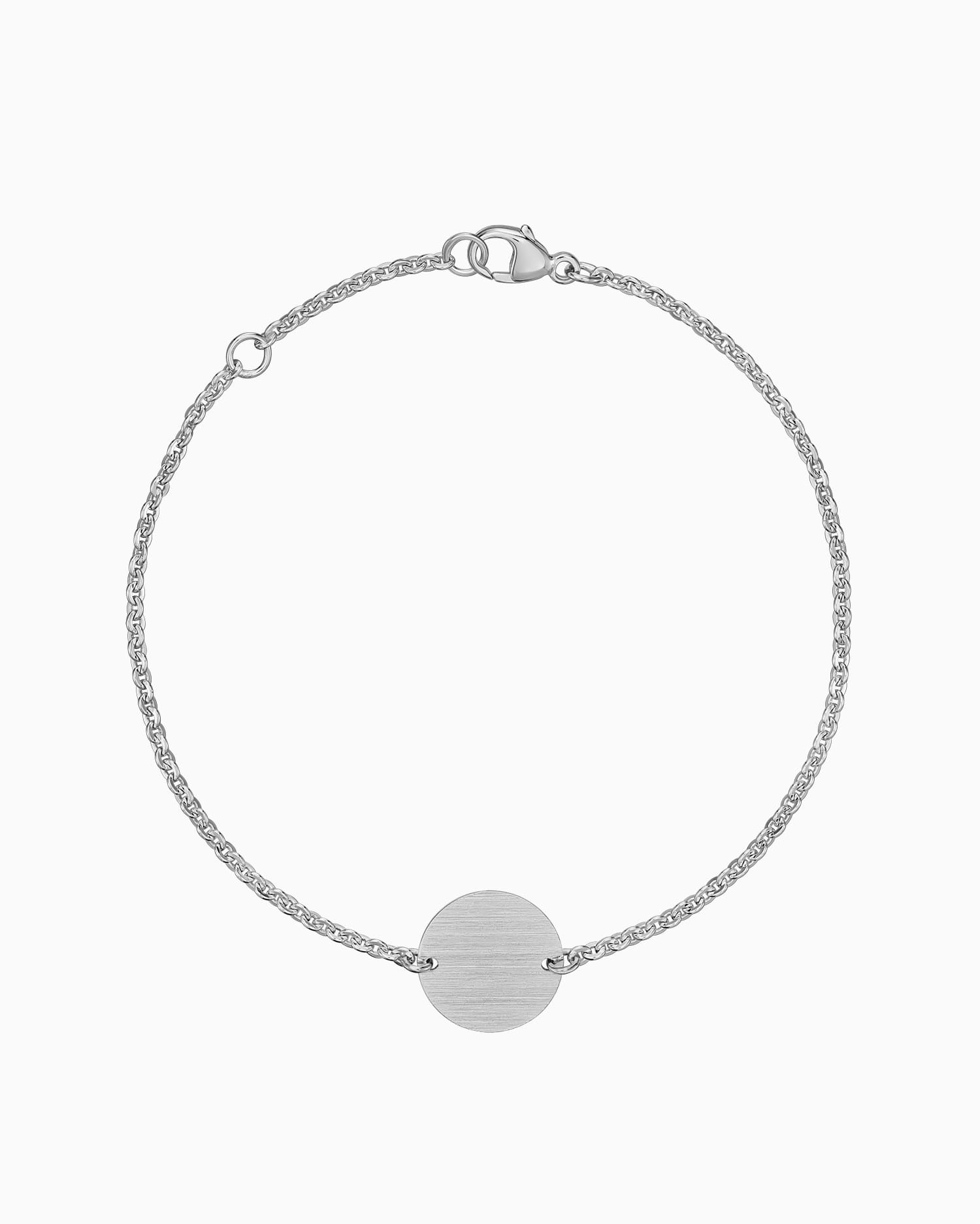 Gravurarmband Gravurplatte Rund