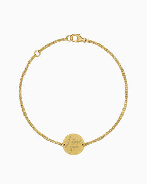 Handschrift Upload Gravurarmband Gravurplatte Rund