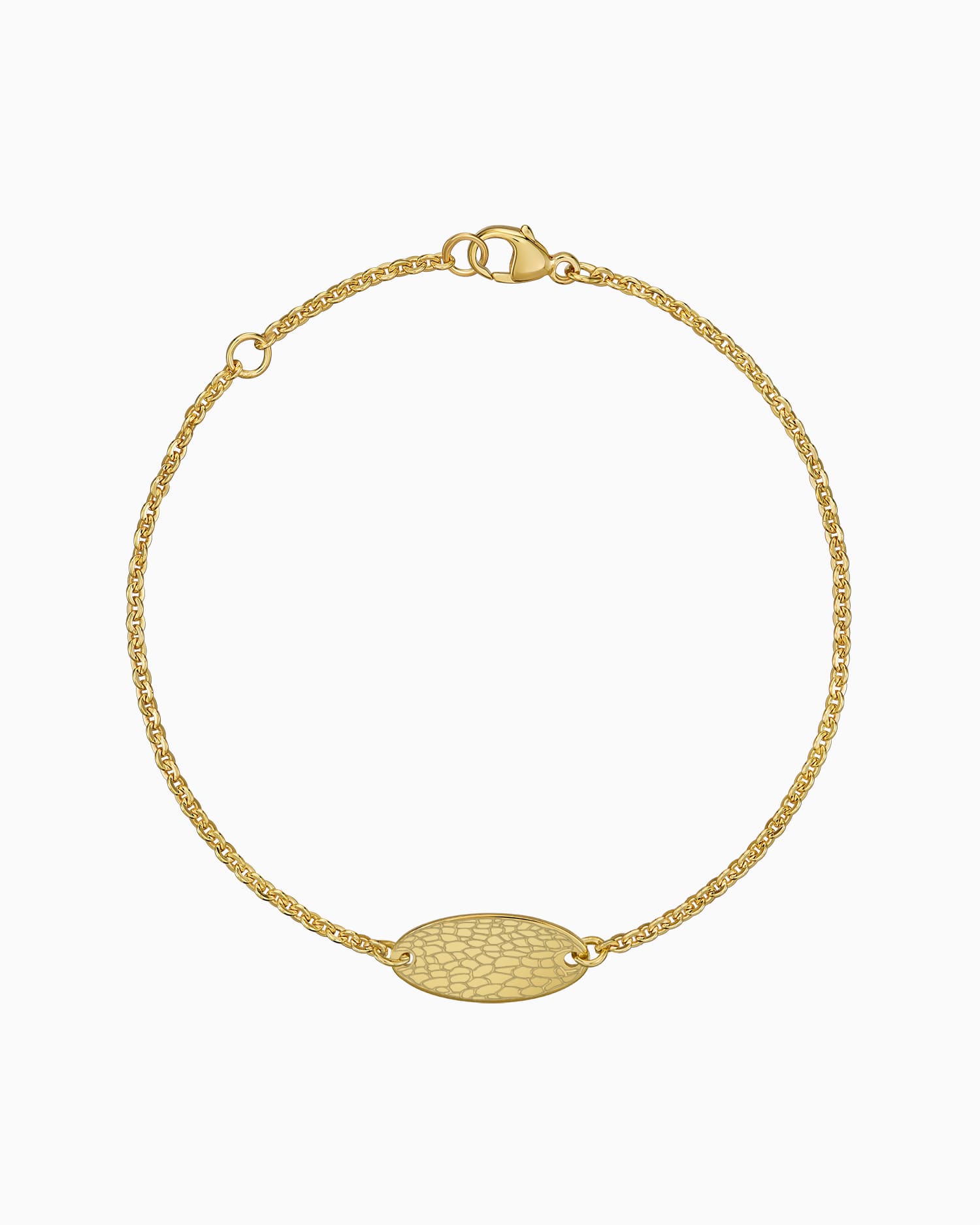 Nasenabdruck Gravurarmband Gravurplatte Oval