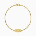 Paw print engraving bracelet engraving plate oval