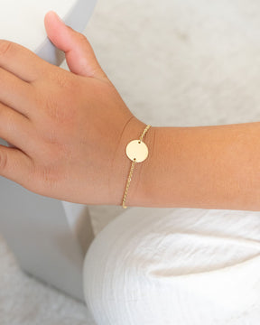 Kindersymbole Gravurarmband Gravurplatte Rund Zirkonia