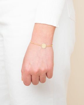 Handabdruck Gravurarmband Gravurplatte Rund