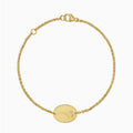 Geburtsblume Gravurarmband Gravurplatte Oval