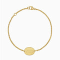 Coördinaten graveerarmband graveerplaat ovaal
