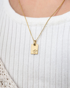 Gegraveerde platen, hangers, kettingen, beschermengelen