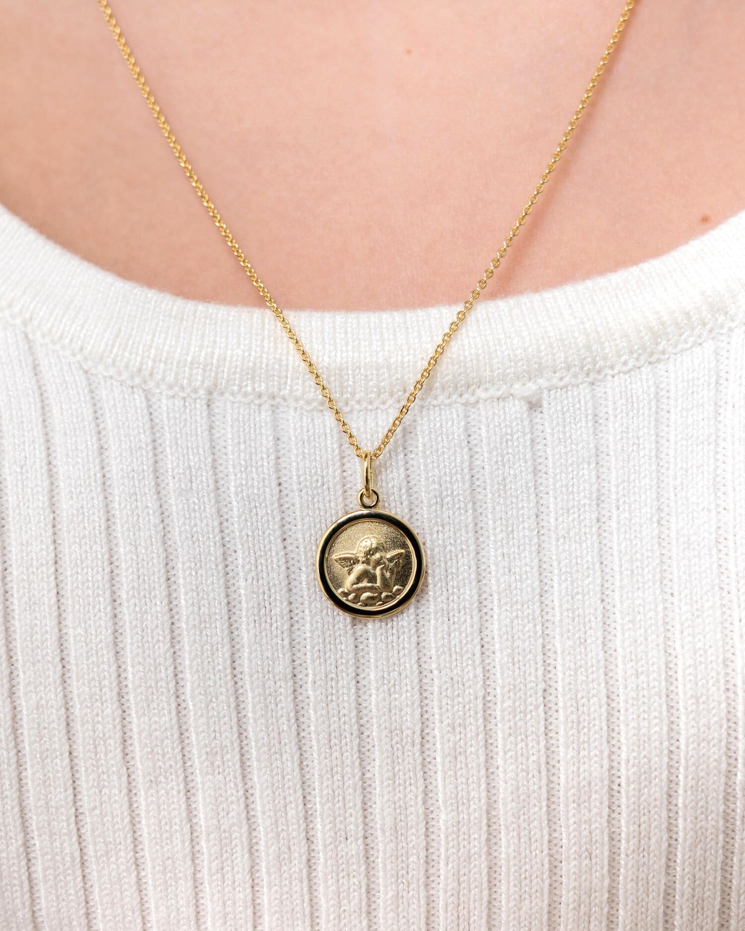 Engraved plates, pendants, necklaces, guardian angels