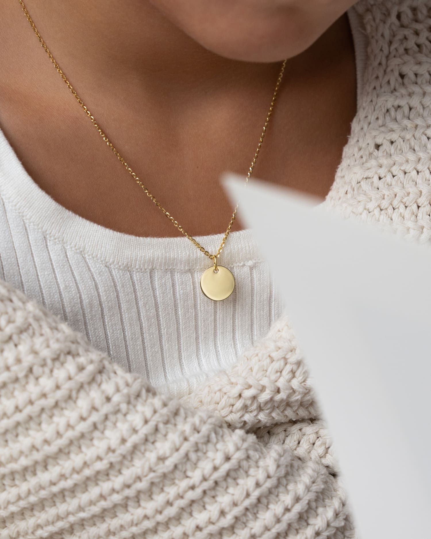 Sternzeichen Gravurplatte Halskette Anhänger Rund 12mm