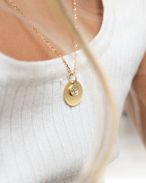 Gravurplatten Halskette Anhänger Lebensbaum 14mm