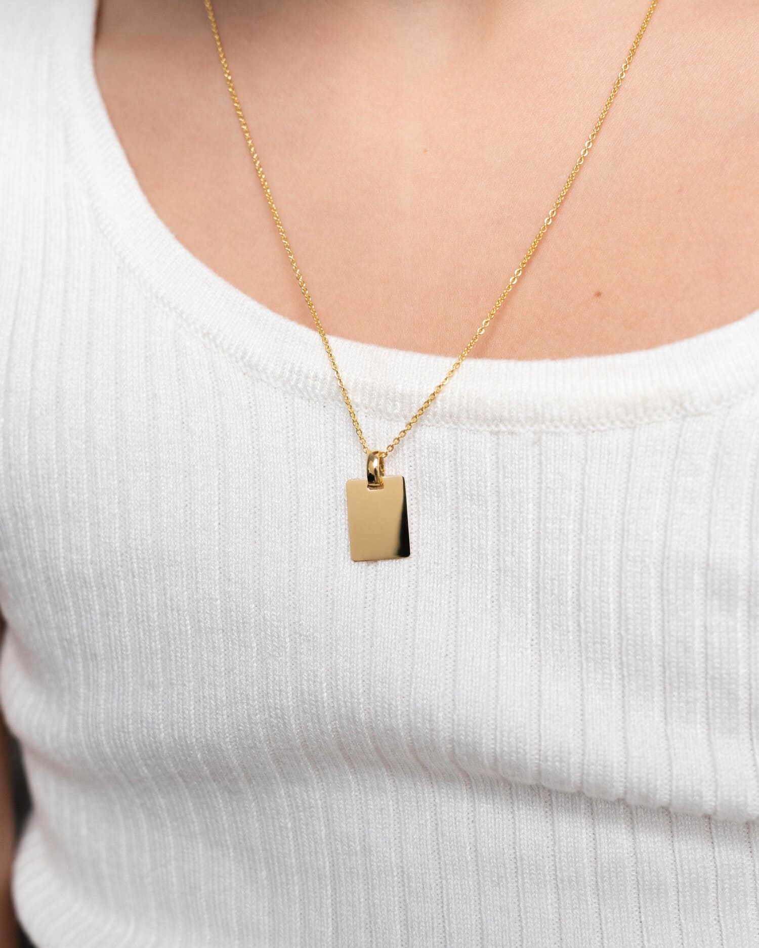 Birth data engraving plates necklace pendant square