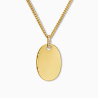 Oval pendant necklaces for children/babies