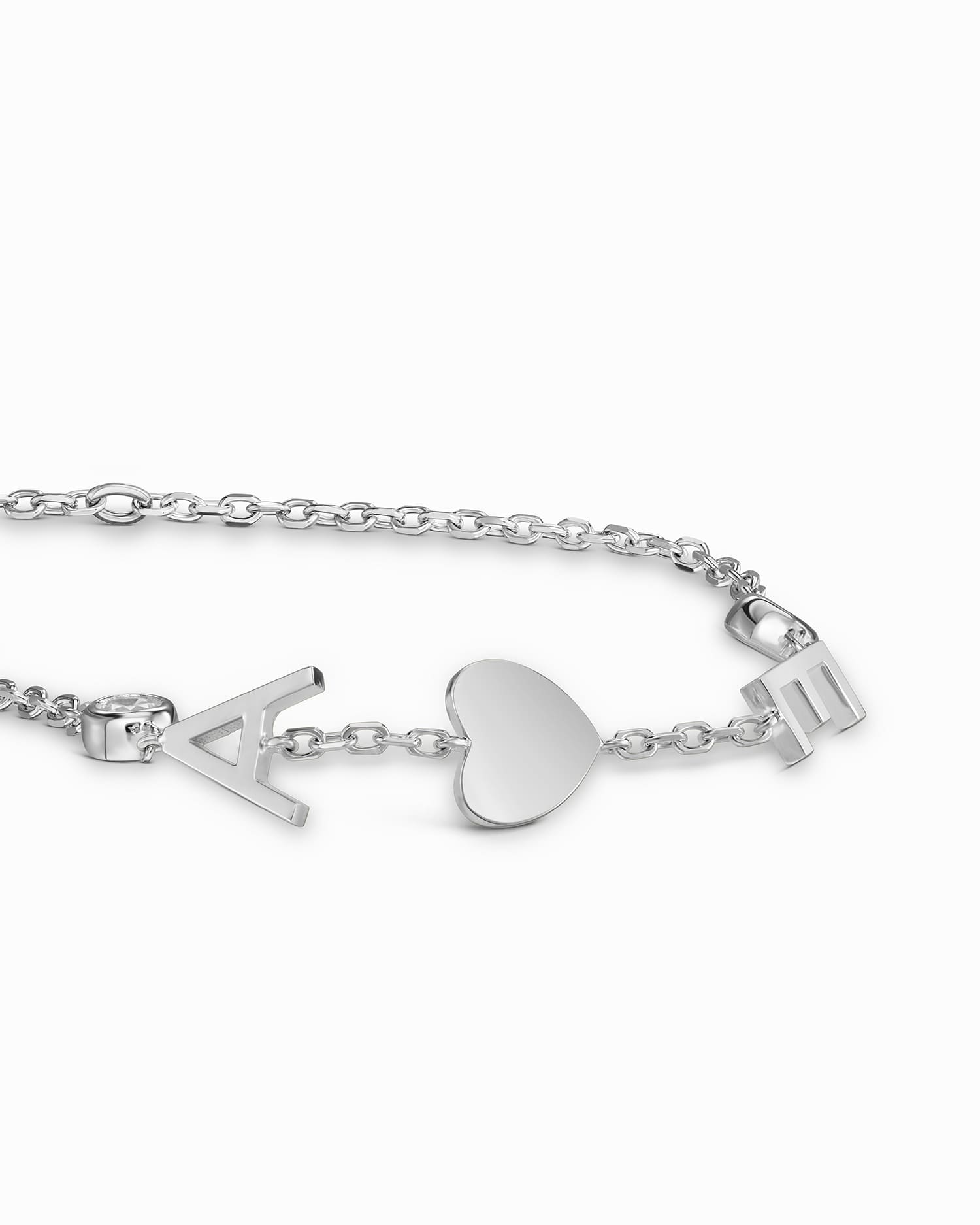 Letter Bracelet with Charms