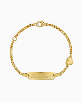 Gravurarmband Gravurplatte Herz