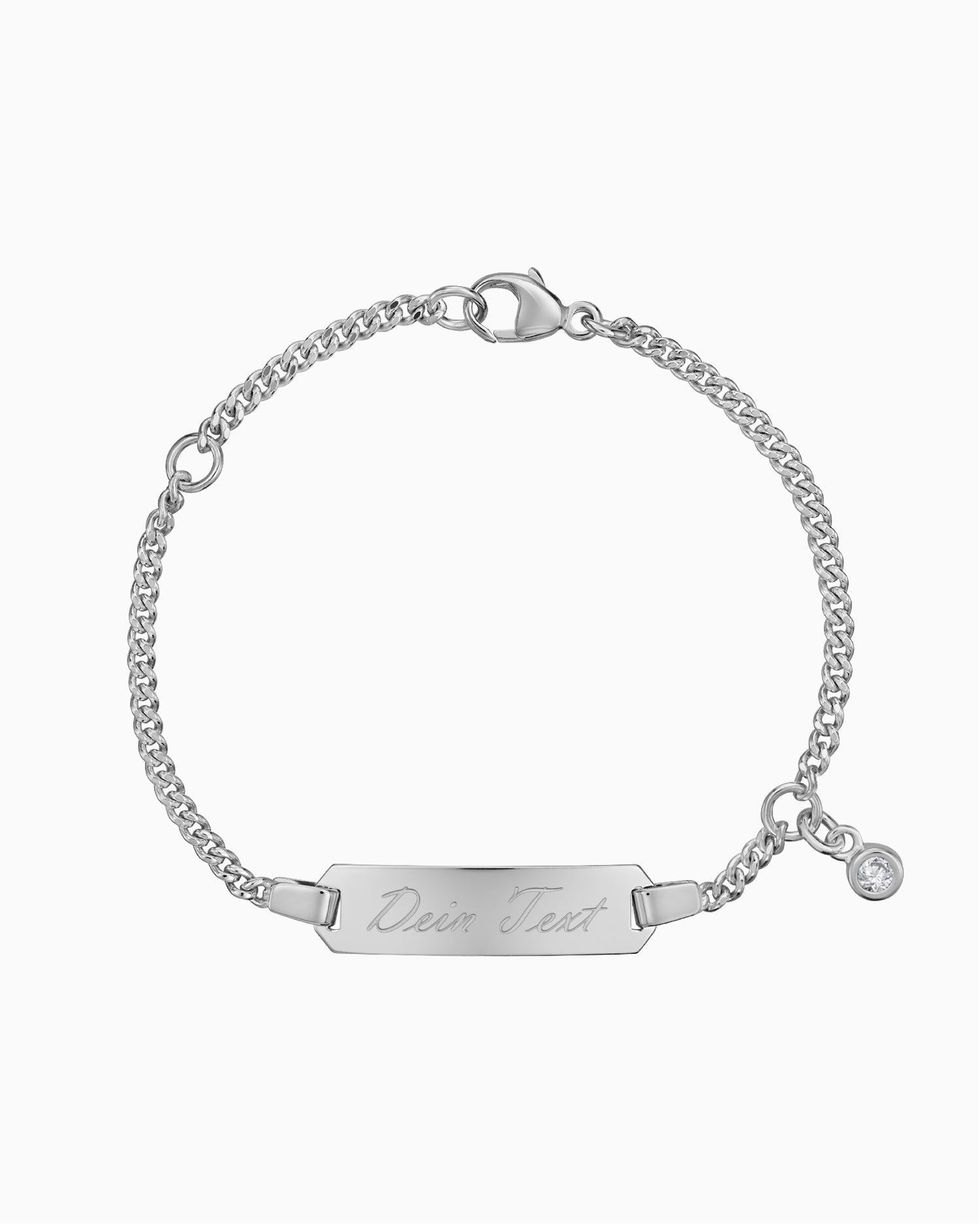 Gravurarmband Gravurplatte Zirkonia