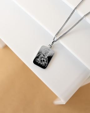 Image/Graphic Uploaded Engraving Plates Necklace Pendant Square