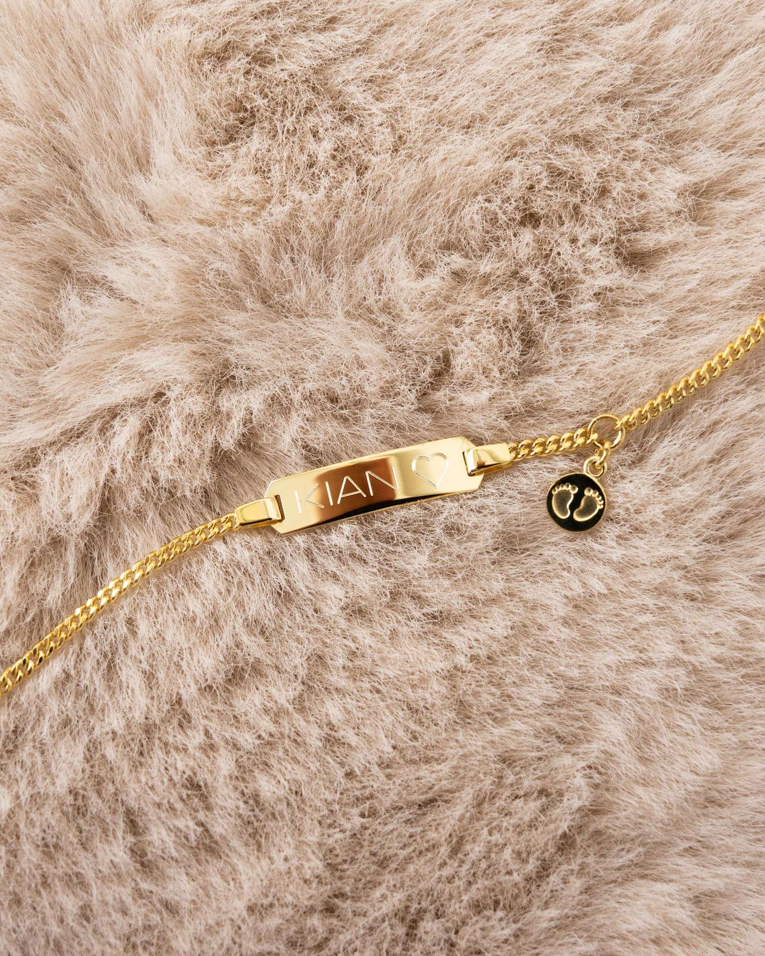 Engraving bracelet engraving plate baby feet