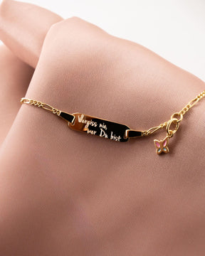 Engraving bracelet engraving plate butterfly